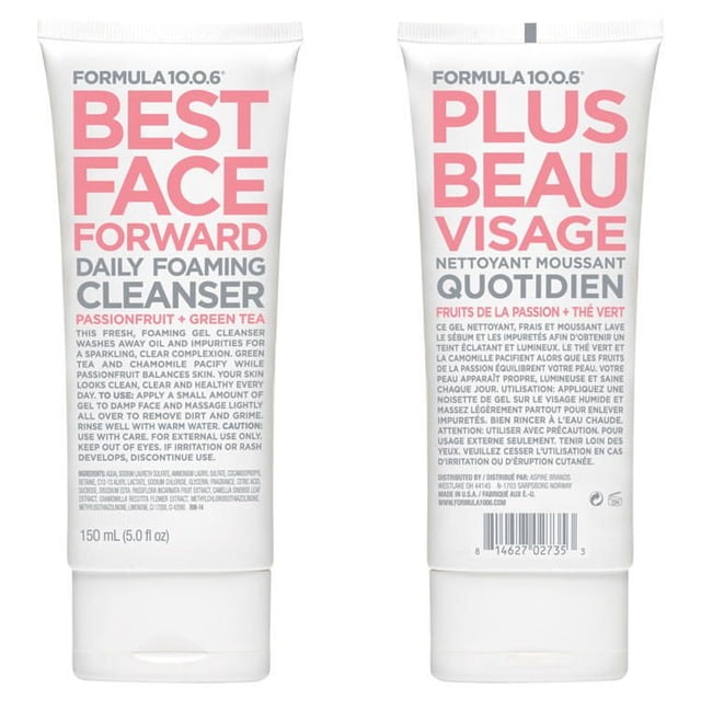 FORMULA 10.0.6 Best Face Forward Passionfruit + Green Tea Daily Foaming Cleanser
