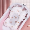 thumbnail image 2 of Coussin de Bain pour Bébé Confortable Antidérapant en Maille Respirante Soutien de Bain Ajustable Blanc, 2 of 8