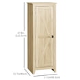 thumbnail image 3 of HOMCOM Garde-Manger de Cuisine 48 Pouces, Armoire de Rangement avec Porte de Grange, Naturel, 3 of 10