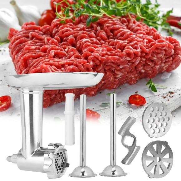 EASTIN Meat Grinder Attachment for Kitchenaid Mixer Metal Food Grinder Attachment Durable Meat Food Processor Attachment for KitchenAid Stand Mixers Includes Sausage Filler Tubers - by