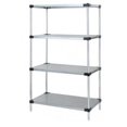 thumbnail image 1 of 4-Shelf, Galvanized Steel Solid Shelving Unit - 18 x 30 x 86 in., 1 of 1