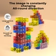 thumbnail image 3 of 32/64/96Pcs/Set Magnetic Cube Building Block Preschool Learning Educational Colorful Building Brick Construction STEM Toy Toddlers Boys Girls Gift, 3 of 7