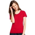 thumbnail image 1 of Hanes Womens X-Temp V-Neck T-Shirt, 2XL, Deep Red, 1 of 4