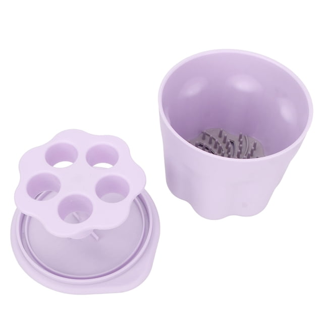 Silicone Brushes Cleansing Bowl, Remove Grease Prevent Damage 5 Holes Drying Rack Makeup Brush Cleansing Bowl For Salon Use