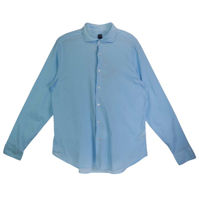 Fedeli Chemise Habillée Homme Bleu Clair Sean ml. Panamino Dusty - 43 Régulier
