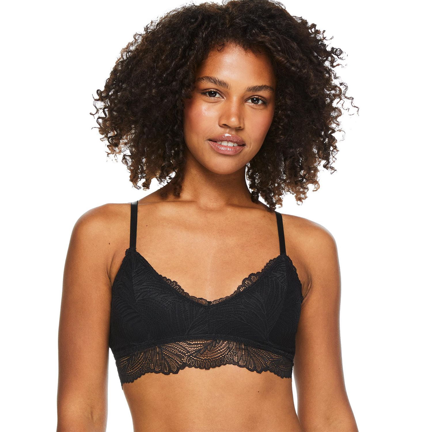 No Boundaries Women's Lace Edge Bra