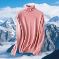 thumbnail image 1 of Ailaofu Chandail à Col Roulé pour Femmes Manches Longues Décontracté Automne Hiver chandail Tricoté, 1 of 6