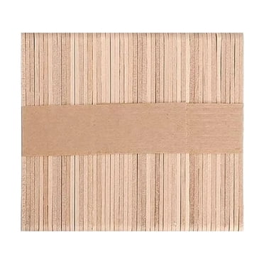 ZTTD 100Pcs Craft Sticks Ice Cream Sticks Natural Wood Popsicle Craft Sticks, 3.6 Inch Craft Sticks for ICES, Ice Cream, Waxing, Tongue Depressor Wood Sticks