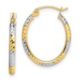 thumbnail image 1 of Boucles d'Oreilles Créoles Ovales en Or Jaune 10k, 1 of 6