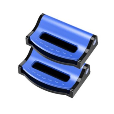 Jinswick Smart Adjuster Car Seatbelt, Abs Plastic Blue, Adjuster Auto Seat Belt Locking Clip with Shoulder Neck Strap Positioner (2 Pack) 