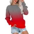 thumbnail image 2 of Meichang Sweat-Shirt pour Femmes Manches Longues Col Rond Ample Pull Tunique Décontractée Confortable Automne avec Poche, 2 of 6