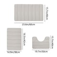 thumbnail image 3 of EQWLJWE Summer Savings!Bathroom Rugs Sets 3 Piece Memory Foam,Soft Absorbent Memory Foam Bath Mats Set,Dry Fast Bath Mat,Machine Washable Bath Rug Set for Bathroom, 3 of 9
