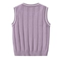 thumbnail image 3 of Kcodviy Garçons et Filles Tout-Petits V 18 Mois Manteau d'Hiver Col Gilet Chandail Sans Manches Chandail Sans Manches Gilet Femmes Chaud Tricoté Chandail Maille Bébés Chandails Hauts, 3 of 3