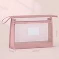 thumbnail image 4 of SLYNSHome Mesh Zipper Pouch Transparent Lightweight Nylon File Folders,A4 Size Multi-Layer Subject Document Organizer Accessories Storage Bag for Office Supplies - Pink, 4 of 6