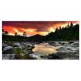 thumbnail image 2 of Tableau mural très large Design Art Bord Paysage Rivière des rocheuses au couchée de soleil, 2 of 4
