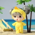 thumbnail image 2 of Yellow Mini Soft Baby Doll With Clothes Set 3.5 Inch Realistic Look Doll Toy For Kids 3.9X2 Inches Washable Pvc Material Cute Small Doll, 2 of 6