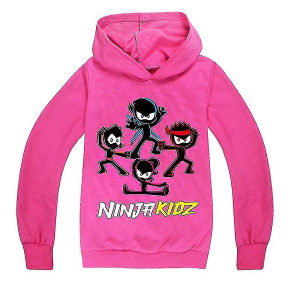Ninja Kidz Printed Hoodies teenager Boys Girls Long Sleeve Hooded Sweatshirt Casual Pullover Jumper Tops