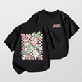 thumbnail image 5 of HNMKIU T-Shirt à Manches Courtes à Col Rond pour Garçons avec Imprimé de Pâques, Doux, Décontracté, Tenue de Vacances, Haut pour Enfants, Noir, 12-13 Ans, 5 of 5