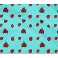 thumbnail image 4 of oneOone Tissu Flex Coton Bleu Aqua Rouge Insecte Matériel de Robe Tissu Imprimé Tissu au Mètre 40 Pouces de Large, 4 of 4