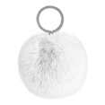 thumbnail image 4 of Fuzzy Ball Keychain Supple Comfortable Lovely Key Rings Adorable Practical Key Chains Women for Children Adults Elderly Students White 5cm, 4 of 8