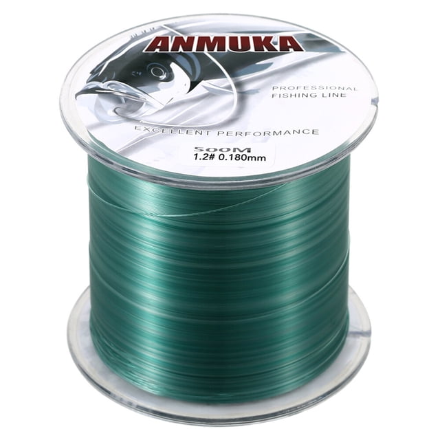 Lixada Fil de Pêche en Nylon Haute Résistance Premium 500 m - Vert 1,2#, Résistant à l'Abrasion avec Résistance Supérieure aux Nœuds pour une Performance de Pêche Ultime