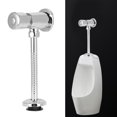 thumbnail image 4 of Toilet Flush Valve, Simple Structure Durable Silver Urinal Flush Valve Hand Pressing Type  for Home for Toilet, 4 of 7