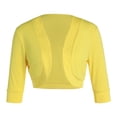 thumbnail image 3 of Gupgi Women Shrug Cardigan Open Front Solid Color Bolero Jacket Cropped Coat, 3 of 7