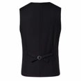 thumbnail image 2 of BOBOGOJP Mens Suit Jacket Business Slim Fit One Button Formal Blazer (Black,XXL), 2 of 5