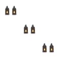 thumbnail image 1 of Ruiboury 2pcs/set Set Mood Flickering Candlelight Of Black Lanterns Size Innovative black-2PCS 3Set, 1 of 6