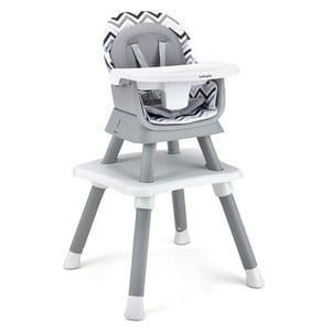 Pemberly Row 8 en 1 Chaise haute bébé fauteuil convertible Booster de salle à manger bande