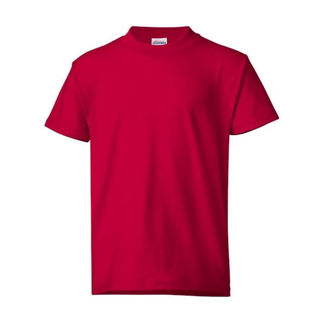 Hanes Garçon ComfortBlend EcoSmart Col Ras du Cou, s, Rouge Foncé