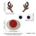 thumbnail image 2 of Transemion Festive Décor Christmas Window Sticker With Adorable Cute Cloth Christmas Window Stickers Door Decal Elk head 1Set, 2 of 6