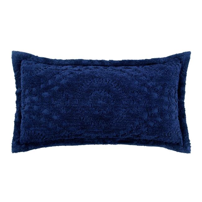 Rio Cotton Pillow Sham, Navy - King Size