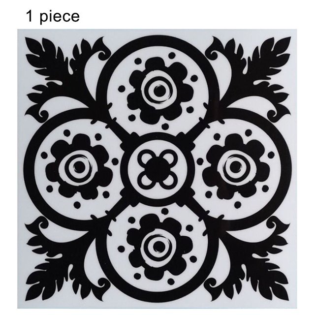 yeacher Self-Adhesive PVC Tile Stickers - Waterproof, Oil-Resistant, Removable Kitchen Decor (20x20cm, 1 Piece) - Transform Your Tiles Instantly!