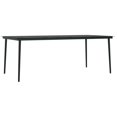thumbnail image 3 of vidaXL 7 Piece Garden Dining Set Black, 3 of 4