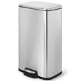 thumbnail image 1 of Innovaze 8 Gallon/30 Liter Rectangular Stainless Steel Step-on Trash Can for Kitchen, 1 of 6