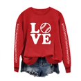 thumbnail image 4 of EQWLJWE Chemises à Manches Longues pour Femmes Décontractées en Solde, Chemises d'Été pour Femmes 2024 Tendance Vacances, Sweat à Capuche Imprimé Col Rond Automne pour Femmes, 4 of 4