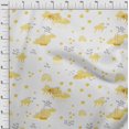 thumbnail image 4 of oneOone Polyester Spandex Medium Yellow Fabric Kids Dress Material Fabric Print Fabric By The Yard 56 Inch Wide, 4 of 4