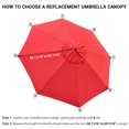 thumbnail image 3 of Yescom 10Ft 8 Rib Umbrella Replacement Cover Canopy Top Patio Outdoor Market Deck Yard Garden Pool, 3 of 8