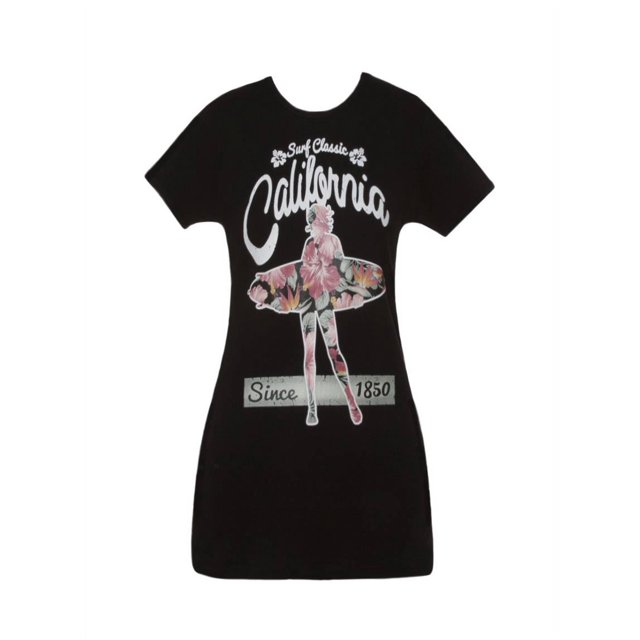 Cali T-Shirt à Manches Courtes pour Femmes Pride - Fille Surfeuse - Petit