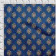 thumbnail image 3 of oneOone Georgette Viscose Fabric Leaves|Floral & Paisley Block Print Fabric BTY 42 Inch Wide, 3 of 4
