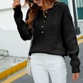 thumbnail image 4 of EGNMCR Chandails pour Femmes Hiver Chaud Haut Ample Couleur Unie Manches Col Rond Chandail, Cadeaux pour Femmes, 4 of 6