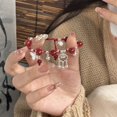 thumbnail image 1 of Dvkptbk Bracelet Chineses-Style Fus Card Hand-Woven Double Red Rope Bells Bracelet Gift Jewelry, 1 of 4