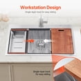 thumbnail image 4 of VEVOR 33" Kitchen Sink Top Mount Single Bowl Drop-In Basin Stainless Steel Bar, 4 of 9