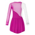 thumbnail image 4 of Ocealan Robe de Danse Ballet en Strass pour Filles Enfants Robe de Gymnastique Patinage Artistique Justaucorps de Danse Ballet Rose 12, 4 of 5
