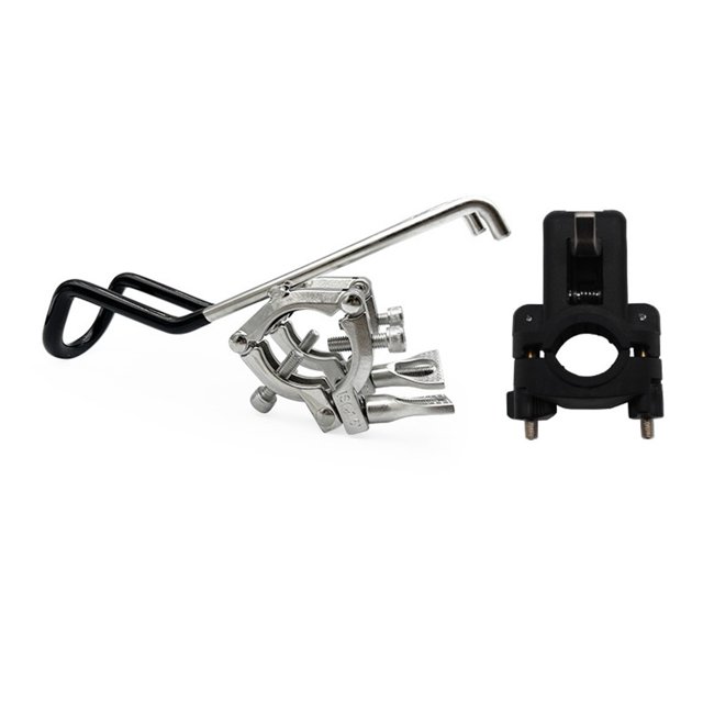 Stainless Steel Rail Mounted Clamp for Boat Adjustable Boat Fishing Rod Bracket