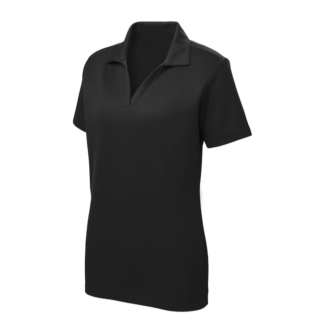 Gravity Threads Polo en Maille de Course pour Femmes - Noir - Grand