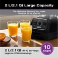 thumbnail image 4 of Salton Power Blender PRO 2L Countertop Blender | 2 HP 1500W High Speed 30000 RPM | 8 Blade Ice Crushing System | Smoothie Soup Sauce Blender with 5 Programs Pulse Control | Buttercream (BL2150CR), 4 of 8