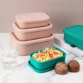 thumbnail image 1 of Boîte à Lunch Étanche de Qualité Alimentaire Grande Capacité Micro-Ondes Sûr Résistant à la Température Rangement Portable Boîte Bento en Silicone avec Couvercle Fournitures Scolaires, 1 of 8