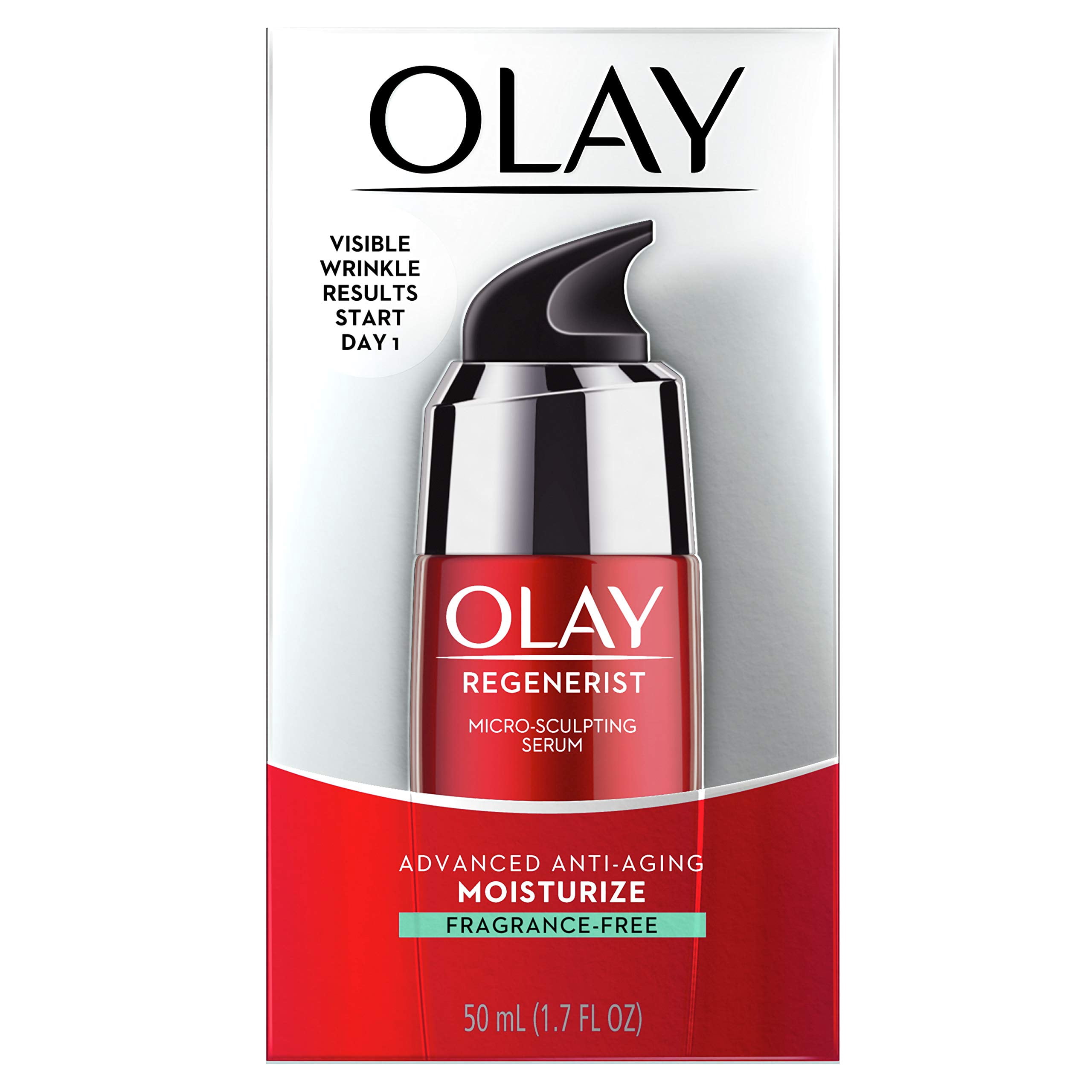 Olay Regenerist Micro-Sculpting Serum, Fragrance Free, Anti-Aging Serum 50 mL